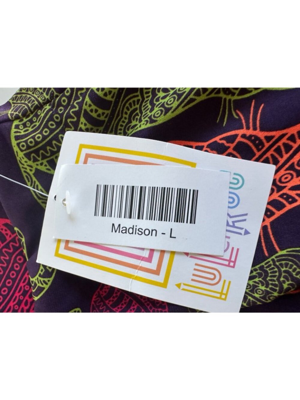 LULAROE LG Purple Multi-Colored Cats Pull-on Skirt NEW Cat Meow Funky - Picture 5 of 6